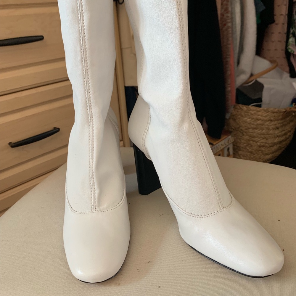 White Zara Booties Brand New